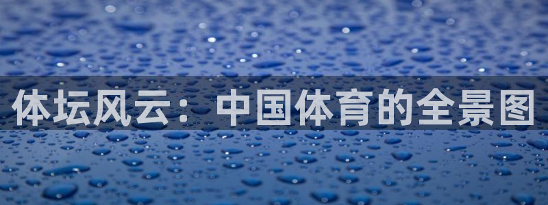 JJB竞技宝官网下载注册：体坛风云：中国体育的全景图