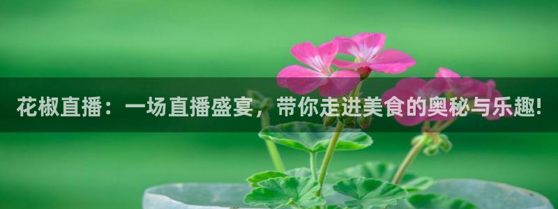 857赛事直播平台：花椒直播：一场直播盛宴，带你走进美食的奥秘与乐趣!